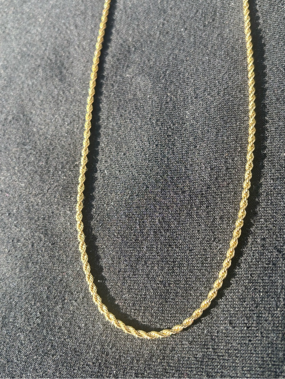 18k Gold Rope Chain - Picture 4 of 4